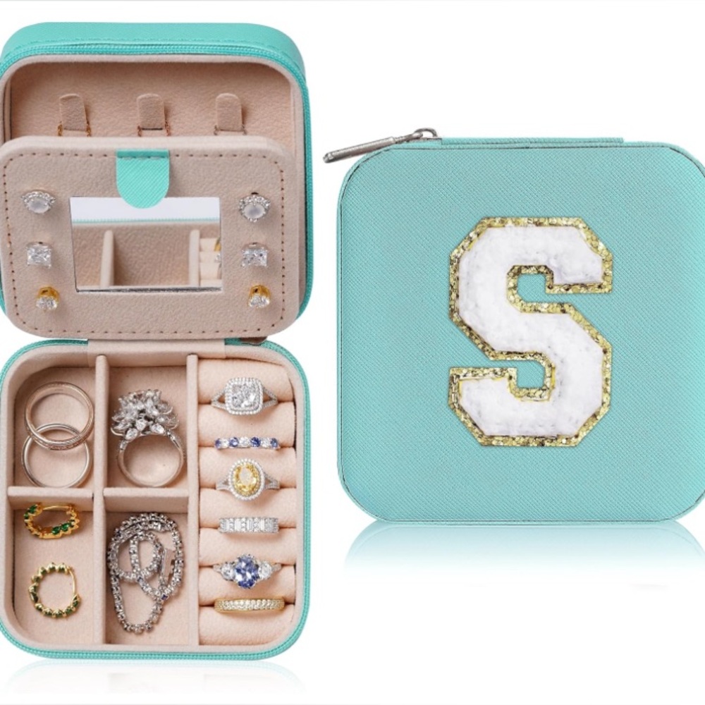 2 Pieces Jewelry Box Set for Girls, Travel Teen Girls Personalized Gift NWT